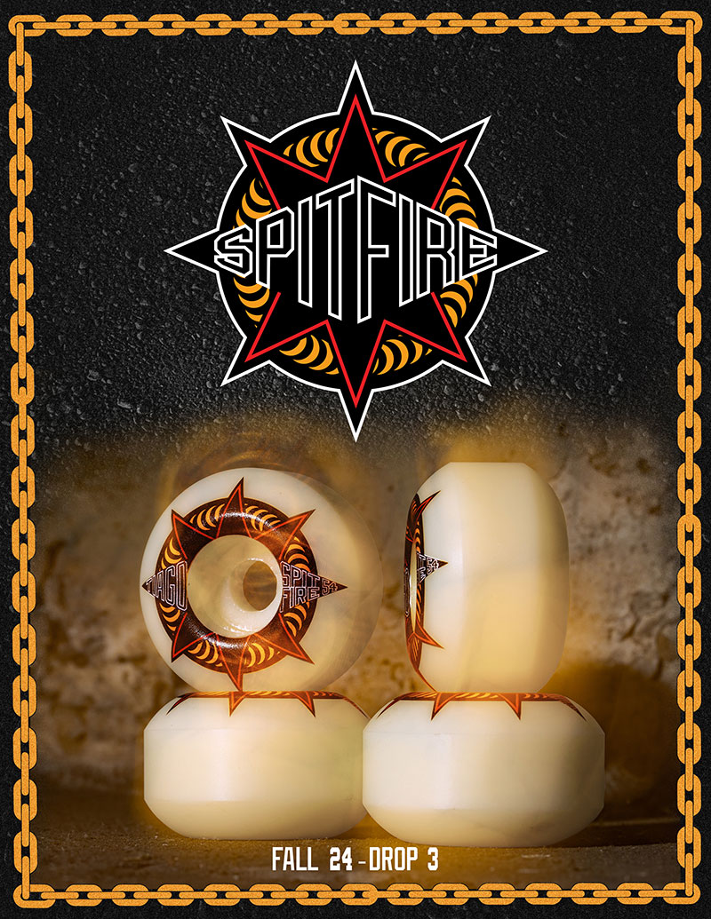 Spitfire Wheels Fall 2024 catalog.